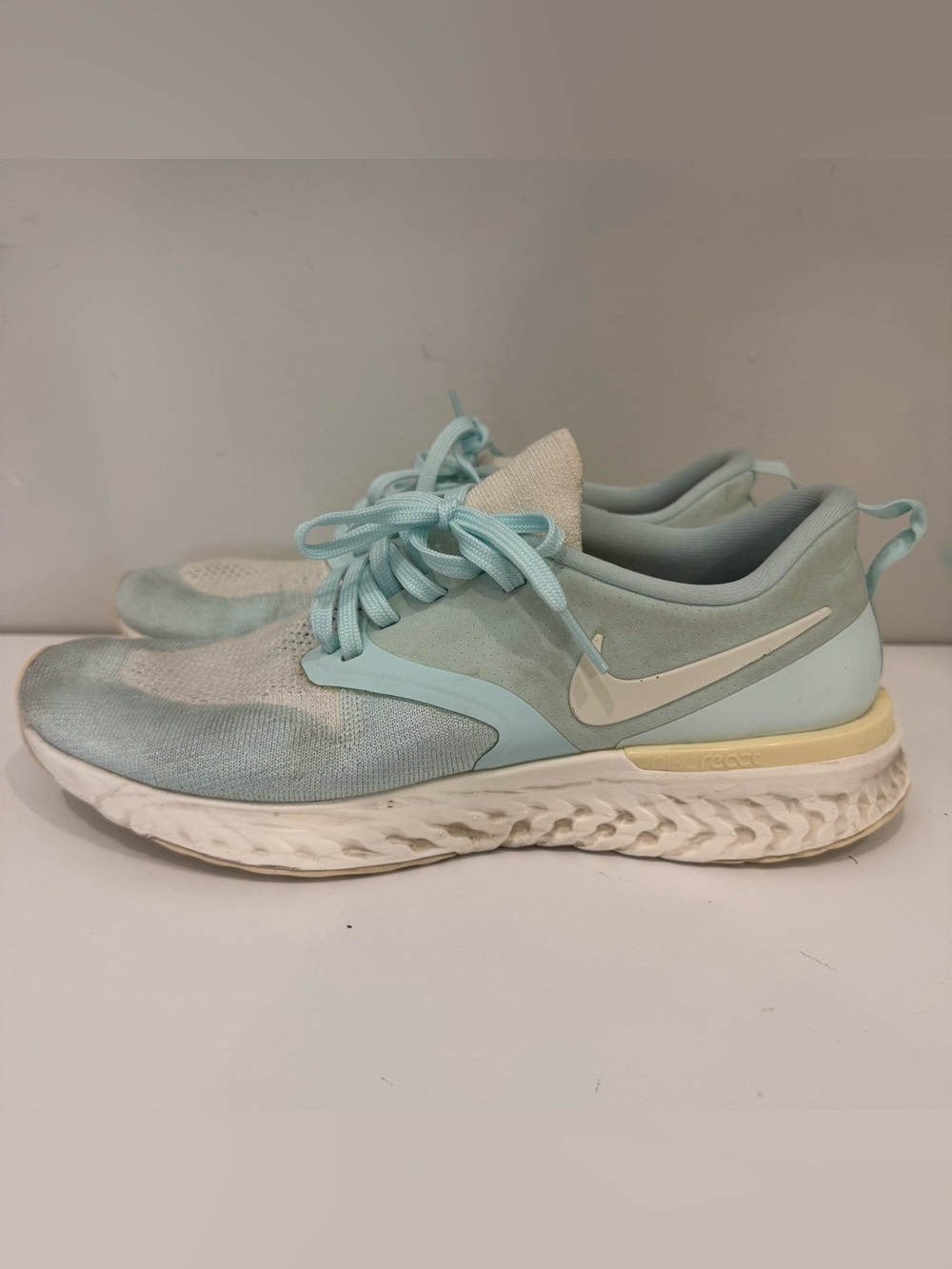 Nike Odyssey React Flyknit 2 Teal Tint Sneaker Running Shoes Women's Size 10